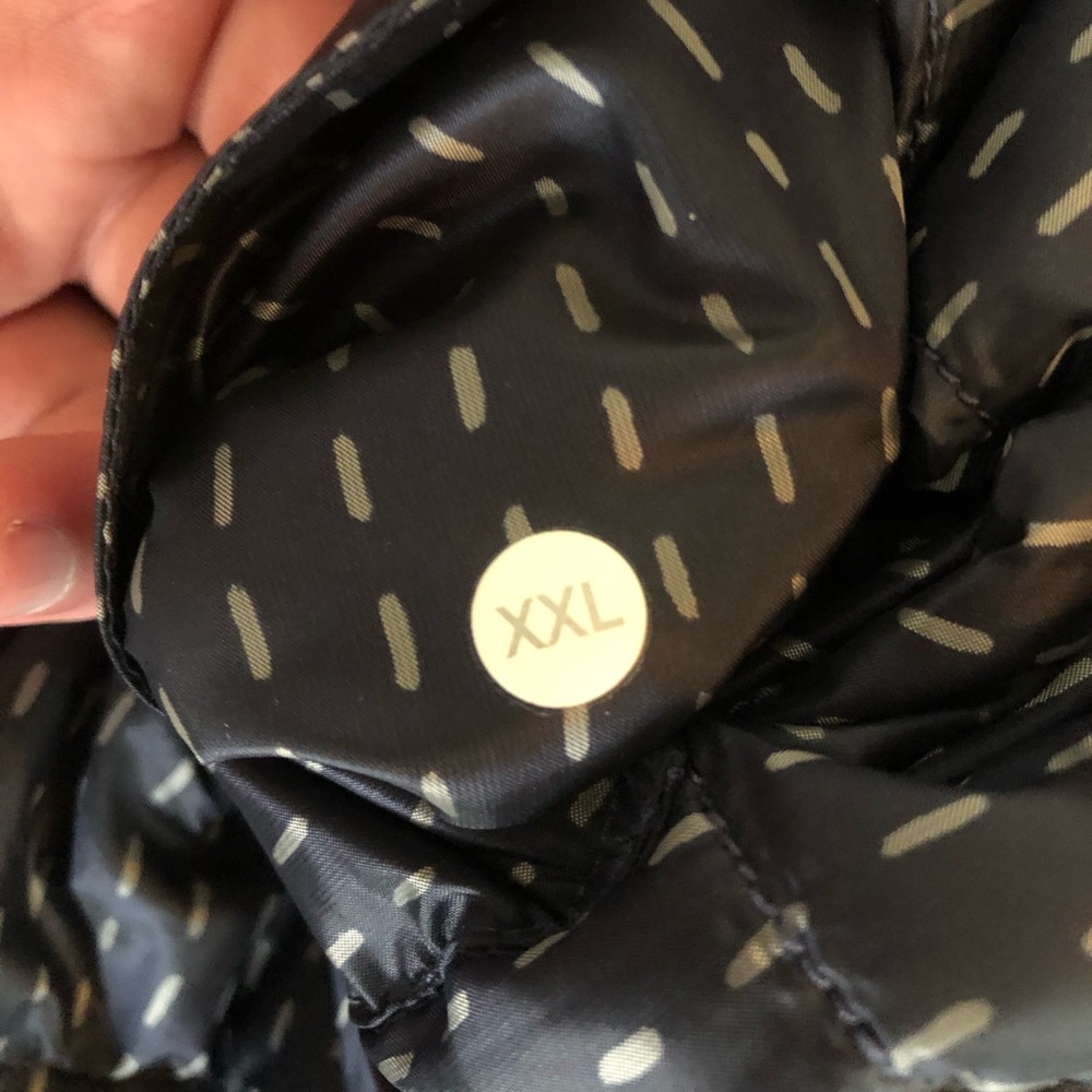 Lululemon Ukee Jacket Light Years Silver Spoon Deep Navy Quilted XXL - Picture 11 of 12